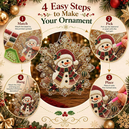 Christmas Pearl Diamond Painting Suncatcher Kit