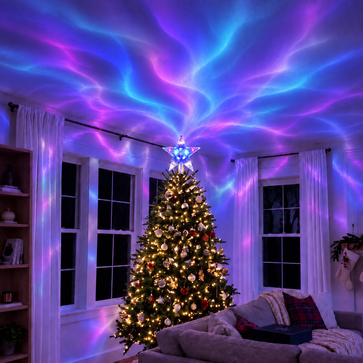 Star Tree Light for Christmas Trees Decoration