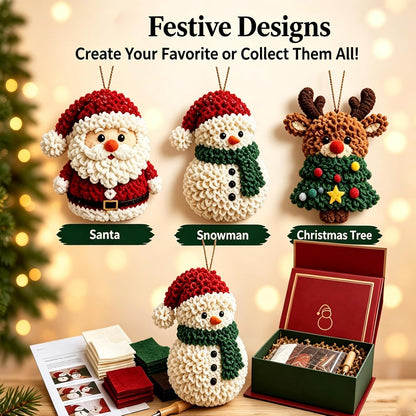 3D Fabric Poke Christmas Ornament Kit