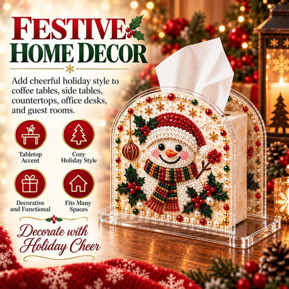 Christmas Diamond Painting Tissue Box Holder for Adults