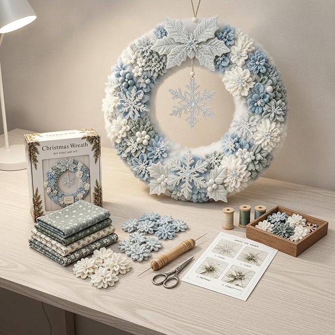 3D Fabric Poke Wreath DIY Kit