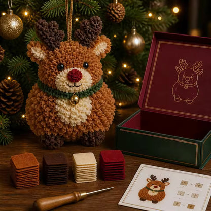 3D Fabric Poke Christmas Ornament Kit