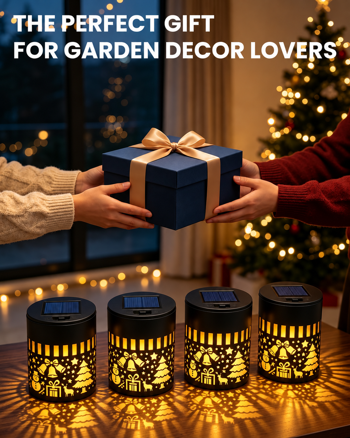 Taluxa™ Christmas Decorative Solar Projection Light, IP65 Waterproof